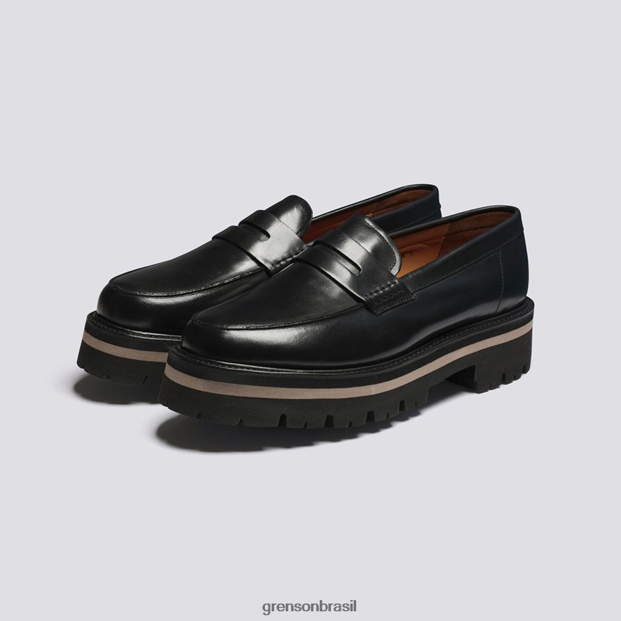homens Grenson preto jeffrey mocassins 04NFHP126