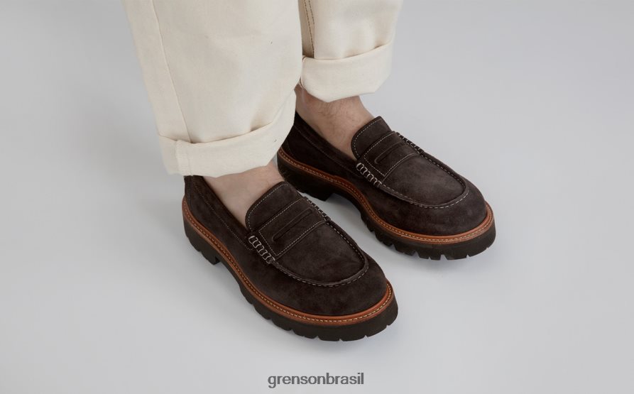 homens Grenson turfa Walt mocassins 04NFHP138