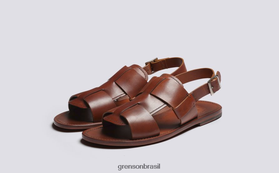 homens Grenson bronzeado Wiley 3 sandálias 04NFHP227