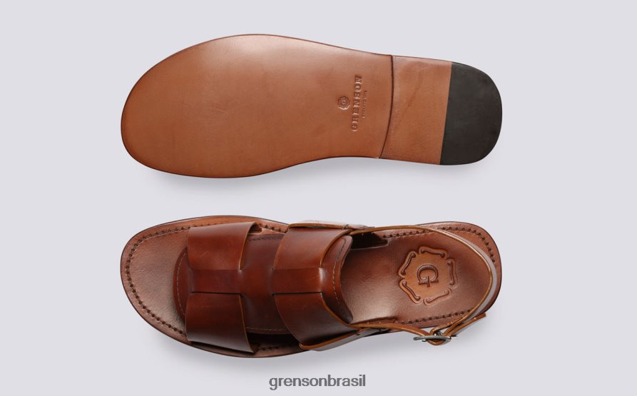 homens Grenson bronzeado Wiley 3 sandálias 04NFHP227