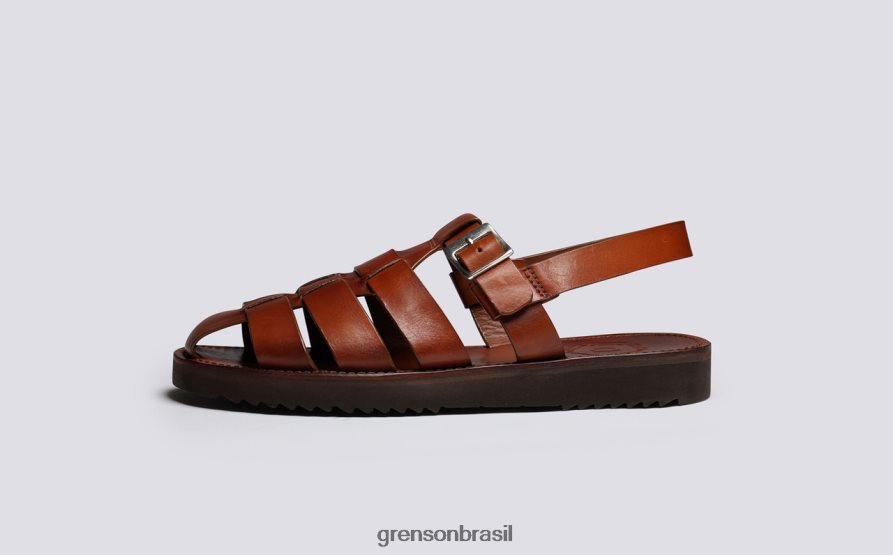 homens Grenson bronzeado pintado à mão quincy sandálias 04NFHP224