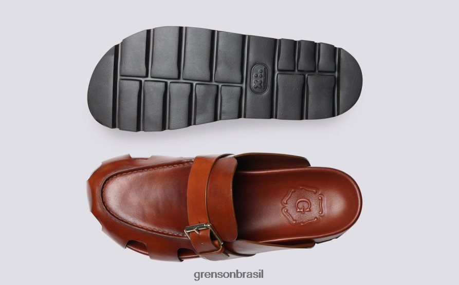 homens Grenson bronzeado vale sandálias 04NFHP212