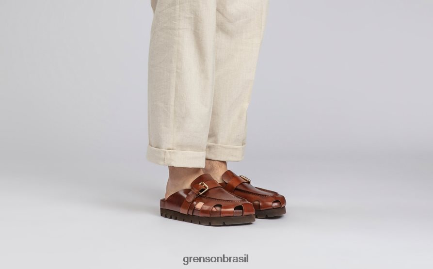 homens Grenson bronzeado vale sandálias 04NFHP212