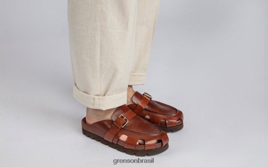 homens Grenson bronzeado vale sandálias 04NFHP212