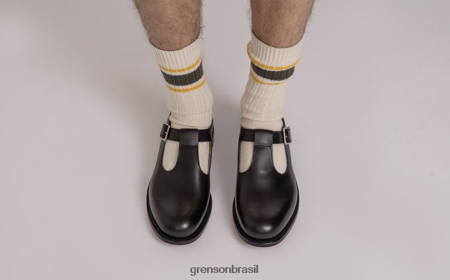 homens Grenson preto marilebone sandálias 04NFHP230