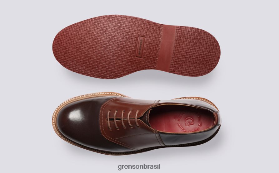 homens Grenson bege/marrom Bellamy sapatos de derby 04NFHP147