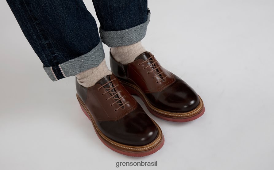 homens Grenson bege/marrom Bellamy sapatos de derby 04NFHP147