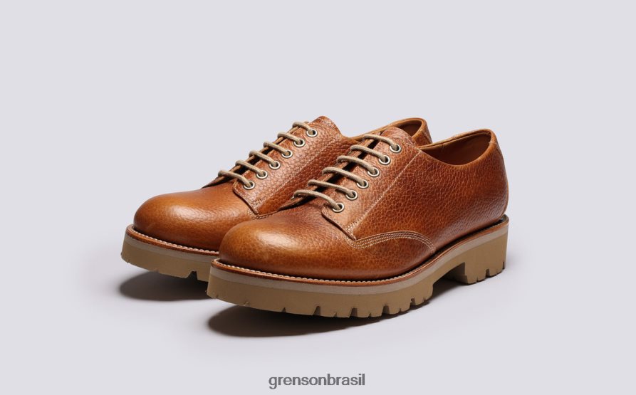 homens Grenson bronzeado callan sapatos de derby 04NFHP149