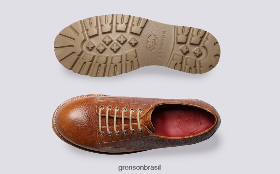 homens Grenson bronzeado callan sapatos de derby 04NFHP149