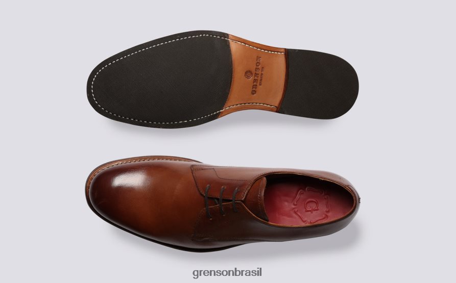homens Grenson bronzeado jardineiro sapatos de derby 04NFHP159