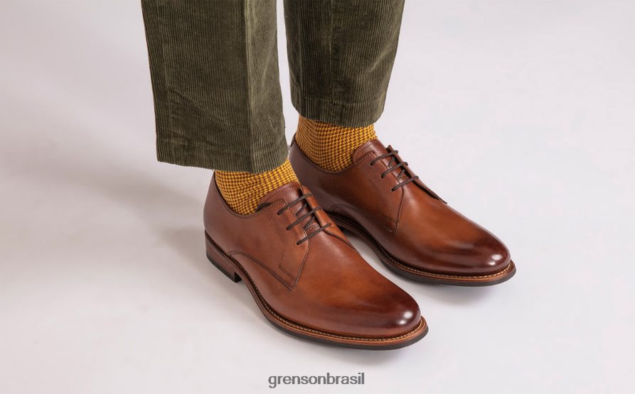 homens Grenson bronzeado jardineiro sapatos de derby 04NFHP159