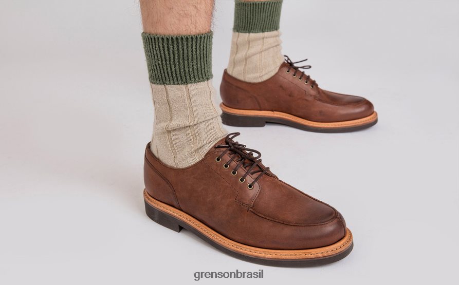 homens Grenson café Mac sapatos de derby 04NFHP164