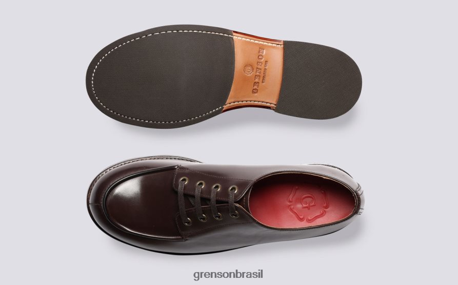 homens Grenson marrom Eric sapatos de derby 04NFHP161