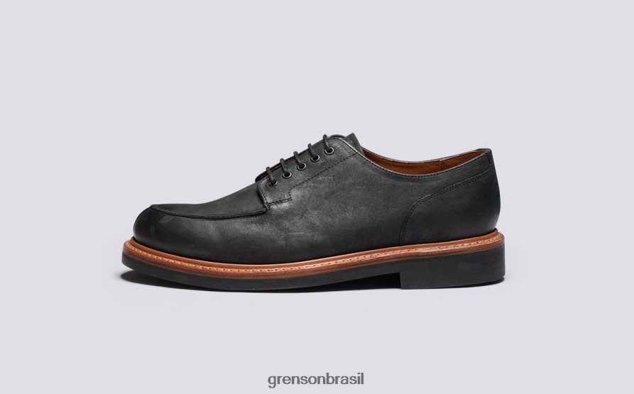homens Grenson preto Mac sapatos de derby 04NFHP165