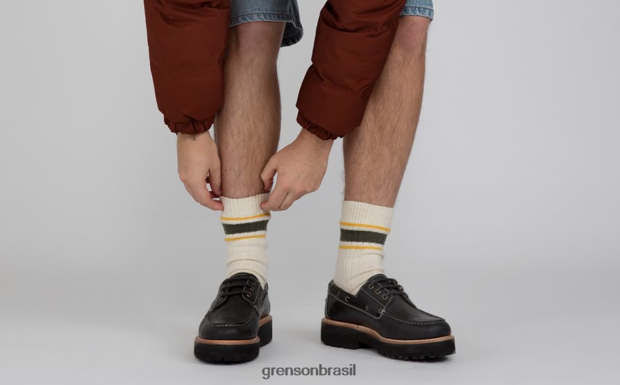 homens Grenson preto dempsey sapatos de derby 04NFHP152