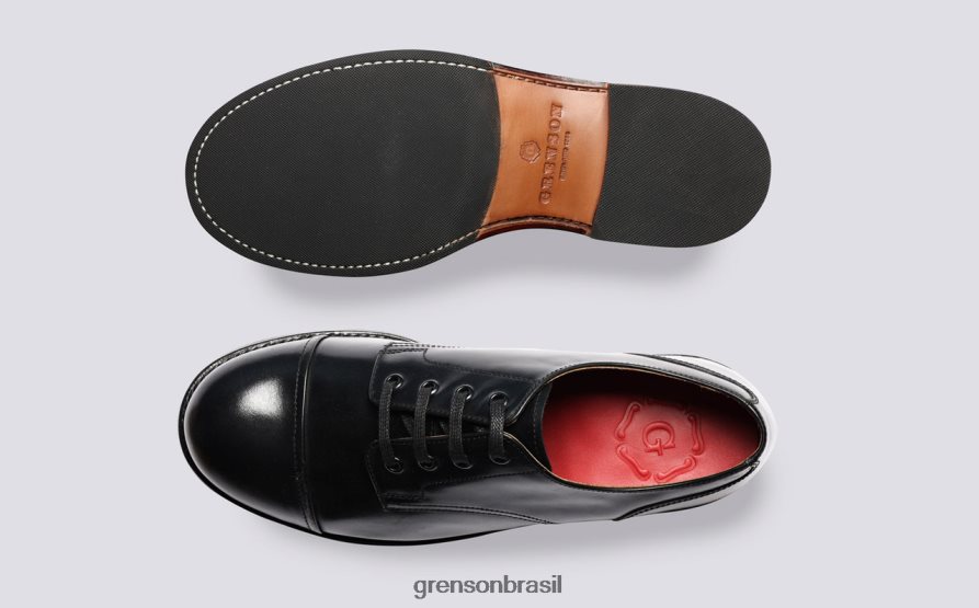homens Grenson preto keith sapatos de derby 04NFHP163