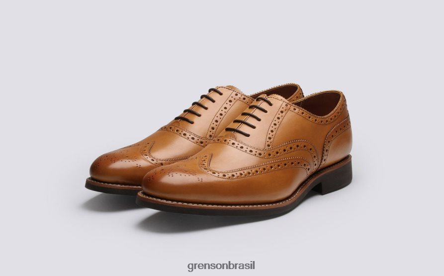 homens Grenson bronzeado Dylan sapatos formais 04NFHP79