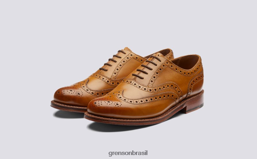homens Grenson bronzeado Stanley sapatos formais 04NFHP99