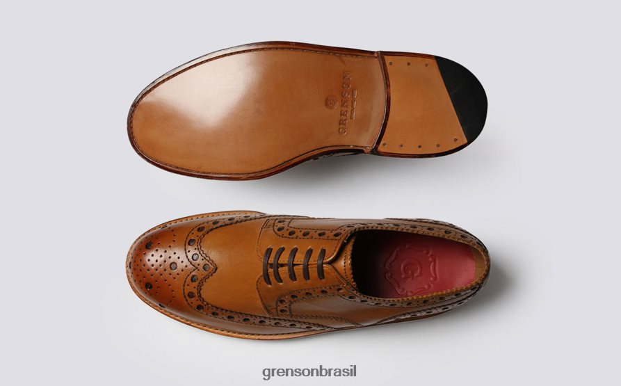 homens Grenson bronzeado archie sapatos formais 04NFHP67