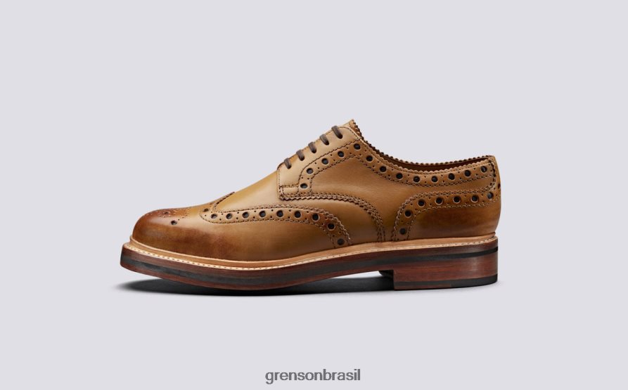 homens Grenson bronzeado archie sapatos formais 04NFHP67