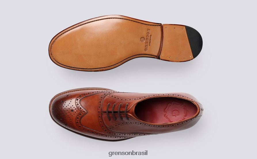 homens Grenson bronzeado lutero sapatos formais 04NFHP90
