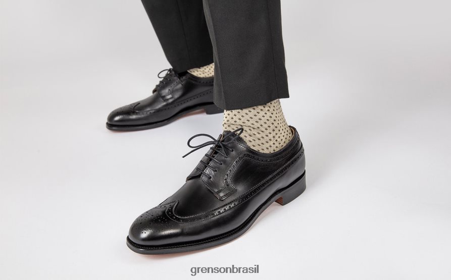 homens Grenson preto Cantuária sapatos formais 04NFHP76
