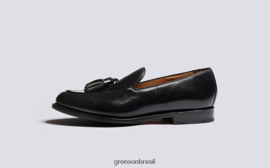 homens Grenson preto Merlim sapatos formais 04NFHP91