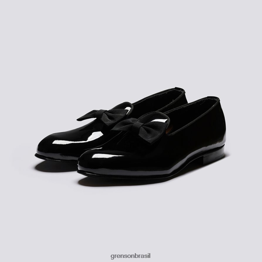 homens Grenson preto chinelo sapatos formais 04NFHP64