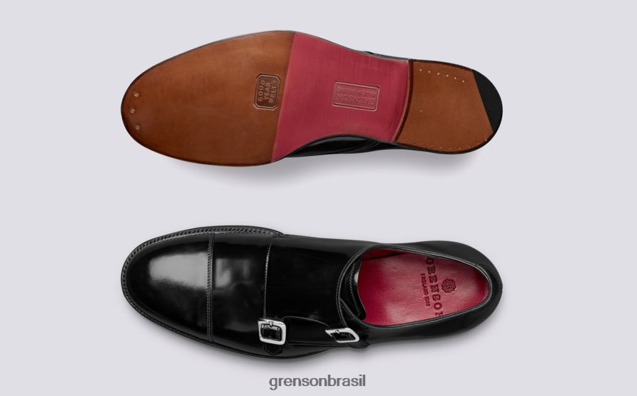 homens Grenson preto/jade hanbury sapatos formais 04NFHP106