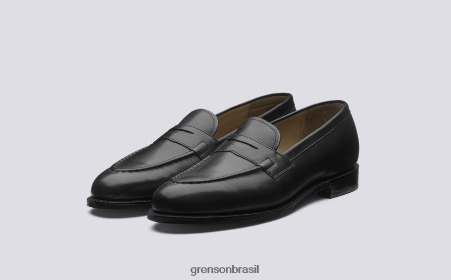 homens Grenson preto lloyd sapatos formais 04NFHP89