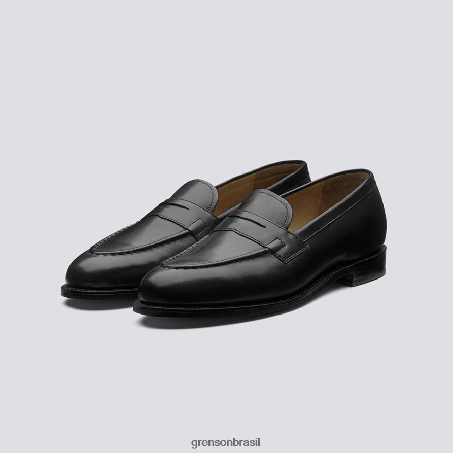 homens Grenson preto lloyd sapatos formais 04NFHP89
