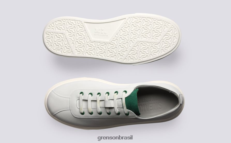 homens Grenson Branco Verde tênis 30 tênis 04NFHP182