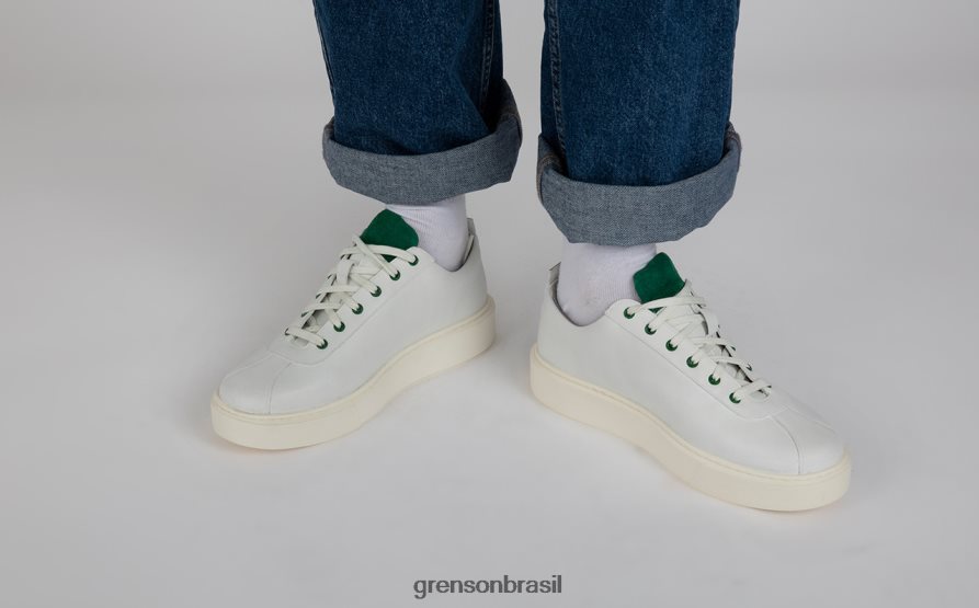 homens Grenson Branco Verde tênis 30 tênis 04NFHP182