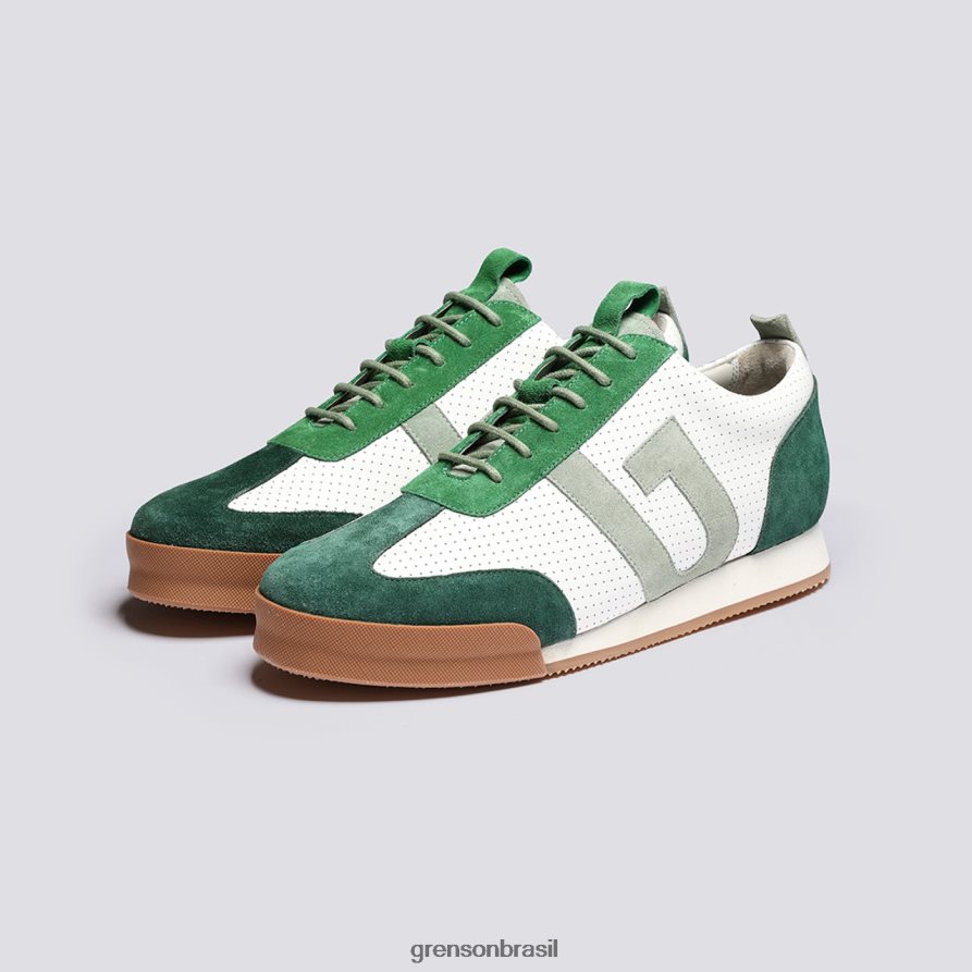 homens Grenson Branco Verde tênis 51 tênis 04NFHP207