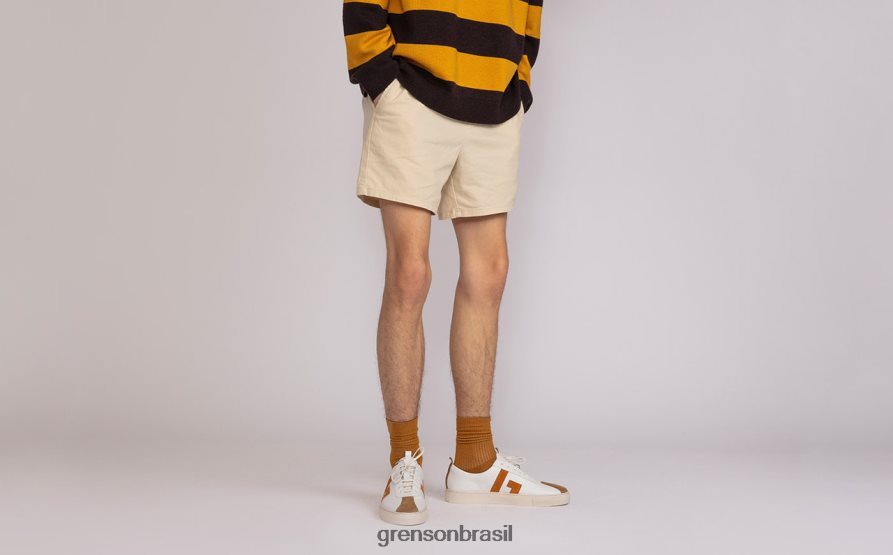 homens Grenson Branco amarelo tênis 67 tênis 04NFHP196