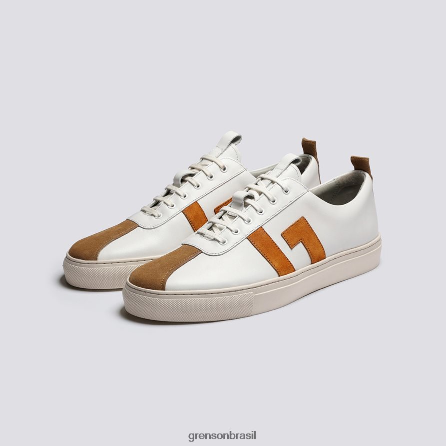 homens Grenson Branco amarelo tênis 67 tênis 04NFHP196