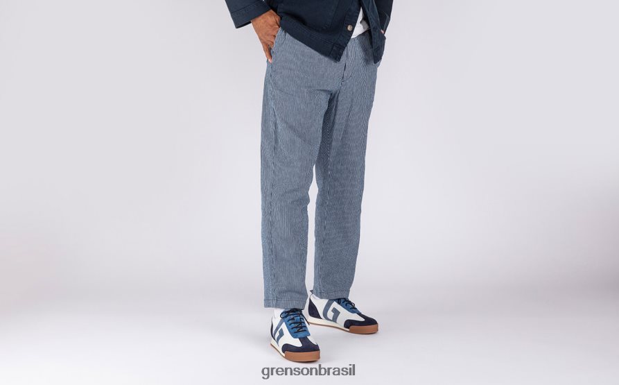 homens Grenson Branco azul tênis 51 tênis 04NFHP188