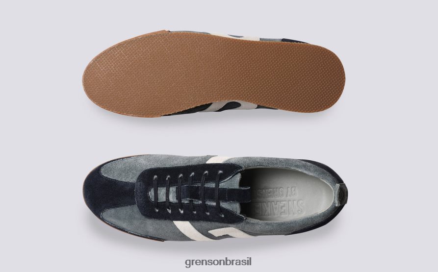homens Grenson azul tênis 51 tênis 04NFHP194
