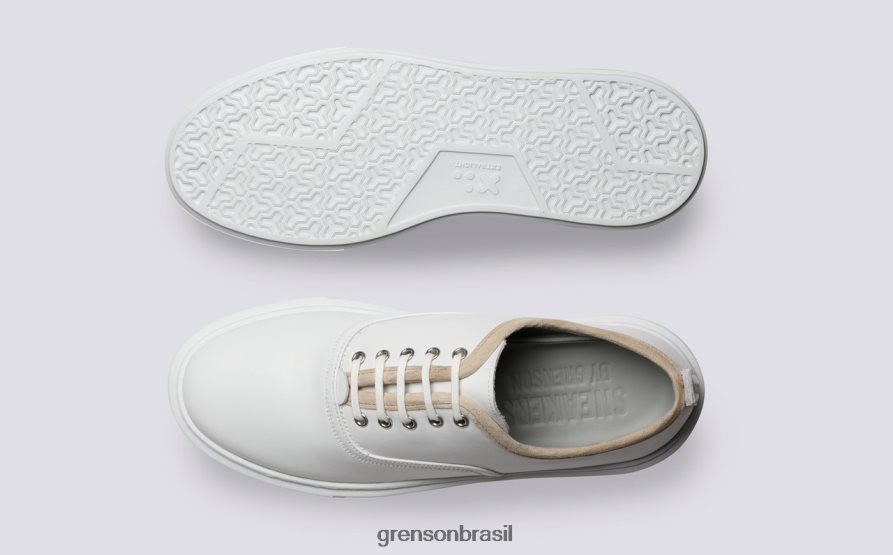 homens Grenson branco tênis 55 tênis 04NFHP195
