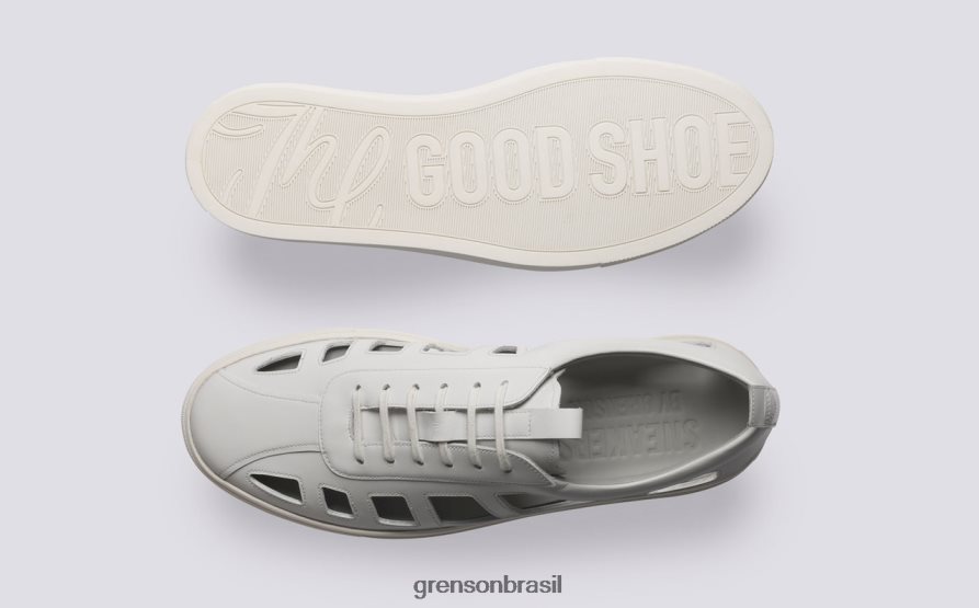 homens Grenson branco tênis 76 tênis 04NFHP204