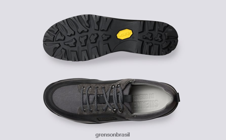 homens Grenson preto tênis 54 tênis 04NFHP209