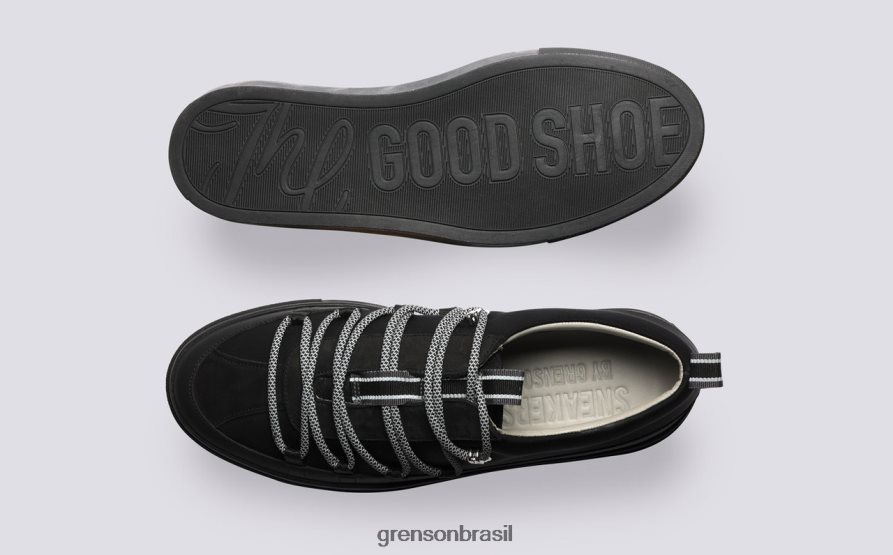 homens Grenson preto tênis 68 tênis 04NFHP200