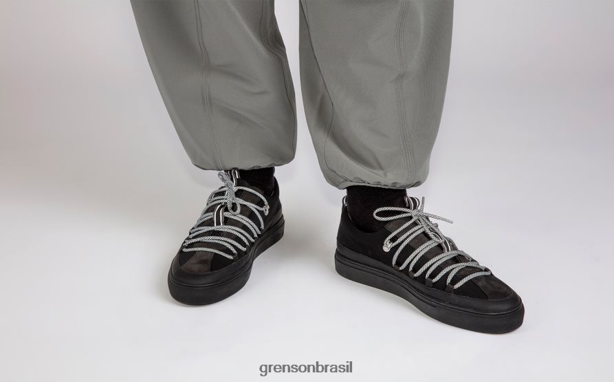 homens Grenson preto tênis 68 tênis 04NFHP200