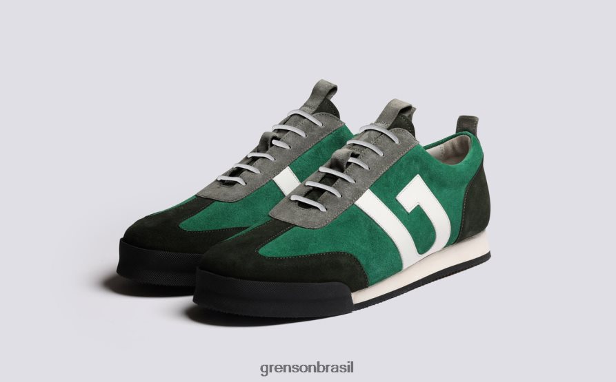 homens Grenson verde multi tênis 51 tênis 04NFHP190