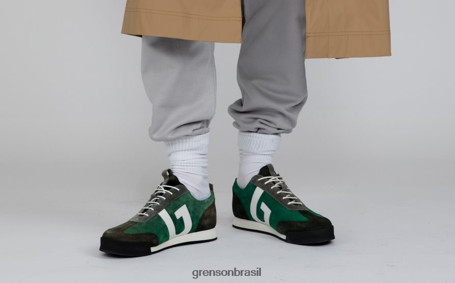 homens Grenson verde multi tênis 51 tênis 04NFHP190
