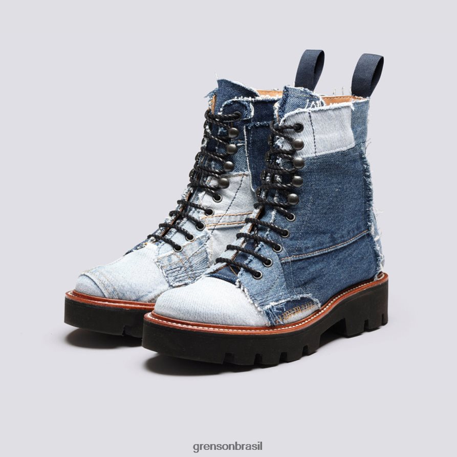 mulheres Grenson azul a bota kelly botas 04NFHP270