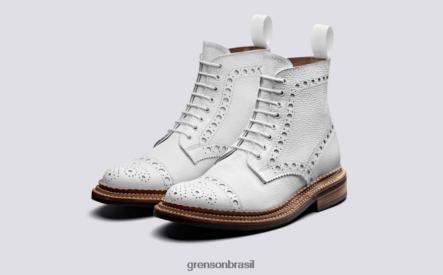 mulheres Grenson branco frances botas 04NFHP305