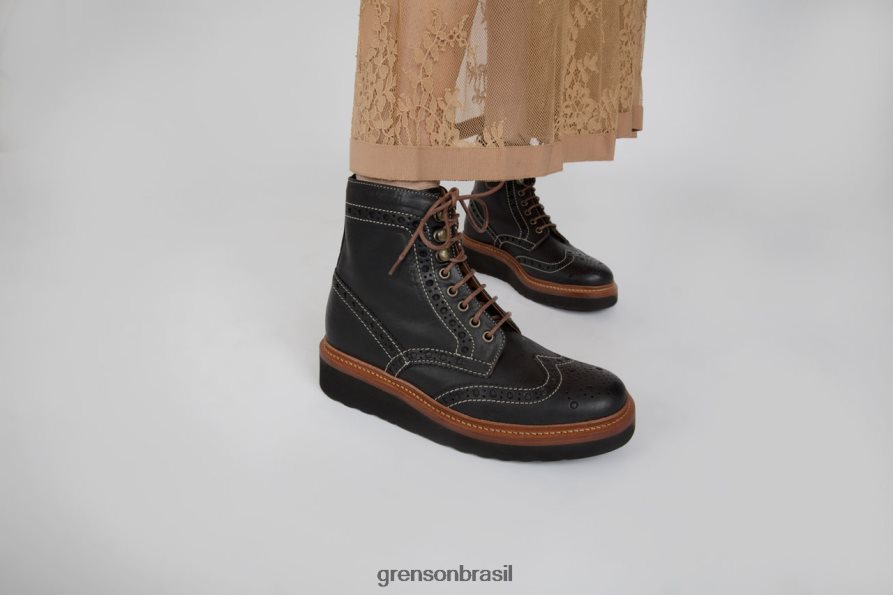 mulheres Grenson preto Fran botas 04NFHP266