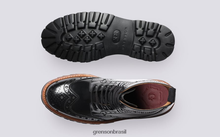 mulheres Grenson preto Fran botas 04NFHP267