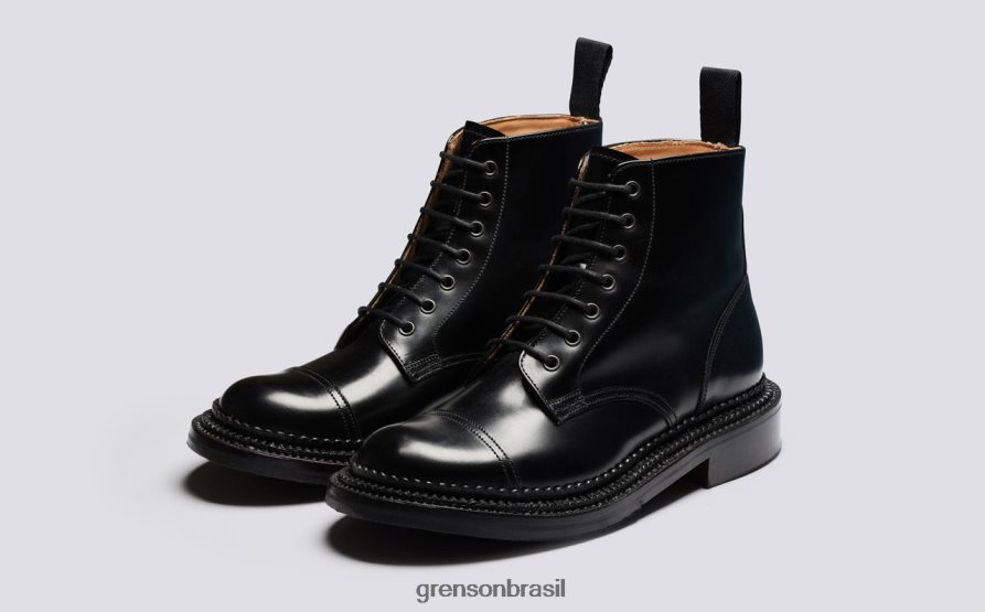 mulheres Grenson preto demi botas 04NFHP260